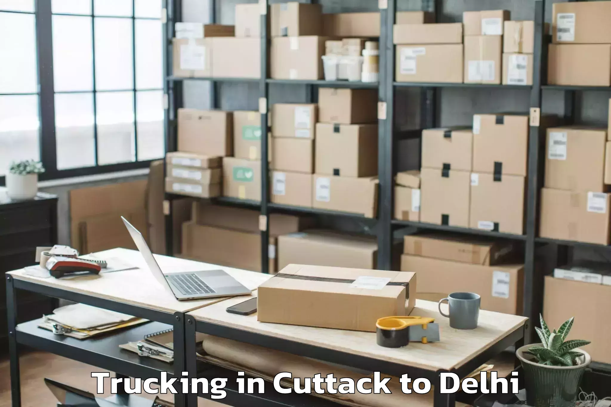 Top Cuttack to Seema Puri Trucking Available